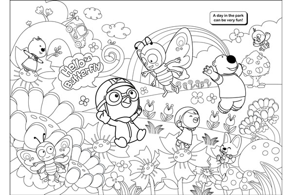 pororo coloring pictures added sophia – Free Printables